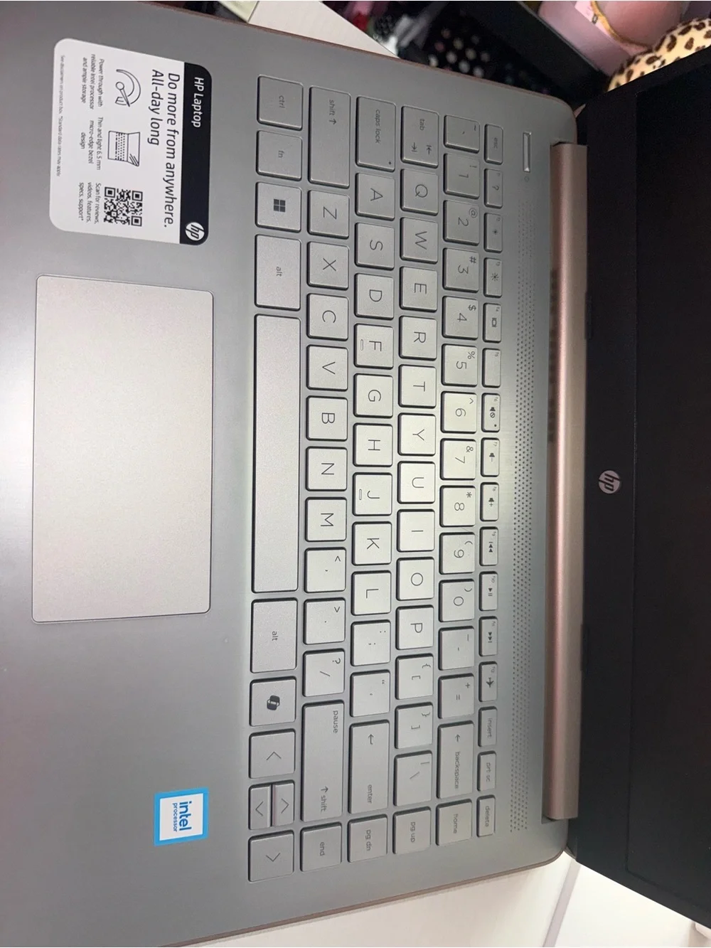HP Rose Gold Notebook Laptop
